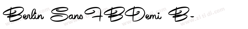 Berlin SansFBDemi B字体转换